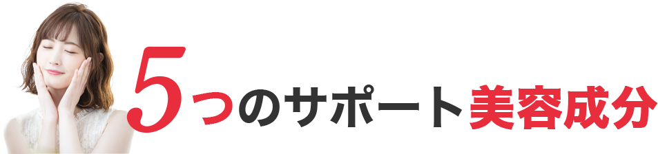 5つのサポート美容成分